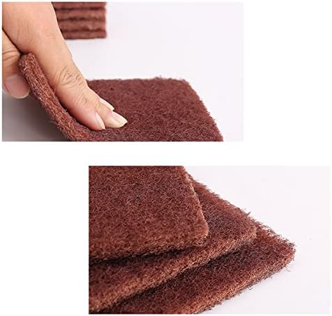 AMACOAM Heavy Duty Scouring Pads Kitchen Scouring Pads Scrub Pad Emery Descaling Rust Stains Removal Scouring Scrubber Sponge Copper Pipe Cleaner Clothes for Plumbers Soldering Cleaning Tool 10 Pieces