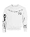 Allntrends Women's Sweatshirt 1D Louis Tomlinson Tattoo Medium White