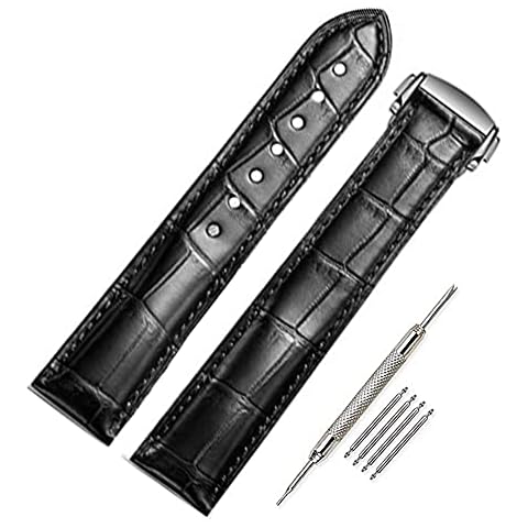 Correa de Reloj de Cuero FOUUA para Omega de 20 mm Cover