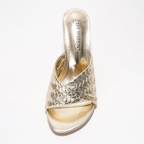 Cape Robbin Women's Braided Strap Heeled Sandals - Dressy Slip On Mules with Stiletto Heel, Comfortable Summer Dress Shoes 2025 (Cristin)3