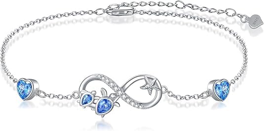 Pulsera de plata de ley 925 con dijes de infinito y amuleto