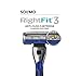 Marca Amazon - Solimo RightFit3 Cuchillas de Afeitar Hombre, Paquete de 8...