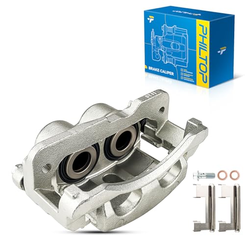 Image of PHILTOP 18B4729 Disc Brake Caliper Assembly Front Left Driver For Chevrolet 2000-2006 Silverado 1500, 2001-2006 Tahoe, GMC Sierra 1500, Rear Right for 2001-2010 Silverado 2500 HD /Sierra 2500 HD