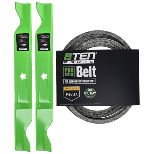 8TEN Blade Belt Kit for AYP Husqvarna 403107 539117245 46 Inch Deck