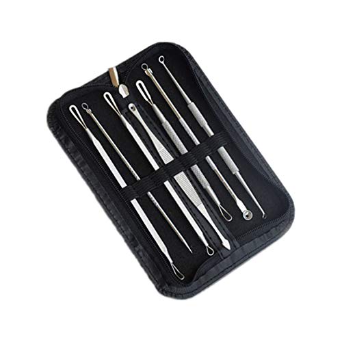 Preisvergleich Produktbild Heaviesk Blackhead Remover Tool Kit 7Pcs Edelstahl Pickel Makel Extractor Gesichtshautpflege