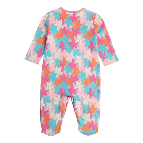 Image of miniklub Baby Girls Round Neck Full Length Knit Sleep Suit, Pack of 2 (Multi Color)