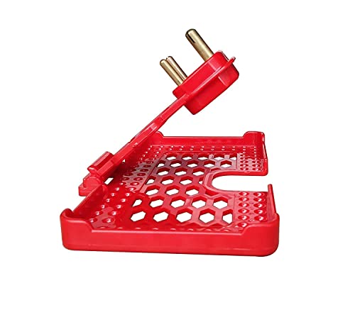 EXPRO Wall Stand for Charging Backcase for Mobile Just Fit in Socket and Hang/Backcase Adapter for Mobile Charging Stand (RED) - Image 3