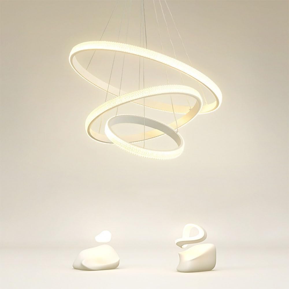 Éclairage suspendu à intensité variable LED 48W pour salon sombre - 8