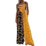 SUUTFBWV Halloween Jumpsuit Womens Plus Size Overalls for Women Women's Jumpsuits, Rompers & Overalls Overalls for Women Plus Size Women's Jumpsuits, Rompers & Overalls Halloween Black XXL
