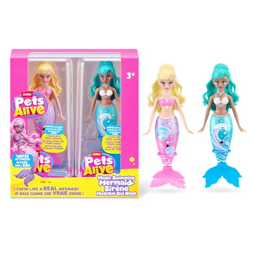 Pets Alive-Water Activated-Series 1-Swimming Mermaid(Sea Shell) + (Sea Wave) 2pk
