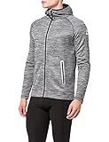 Durchgehender Zipp Fischer Sports Herren Skiletics Hoody Jacket, Anthracite-Melle, L