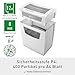 Leitz IQ Aktenvernichter Office S, 14-12 Blatt Kapazität (70-80 g/m²), TÜV+GS zertifiziert, Partikelschnitt, Sicherheitsstufe P4, Besonders leise, 23L Behälter, Schredder für Büro, Weiß, 80990000