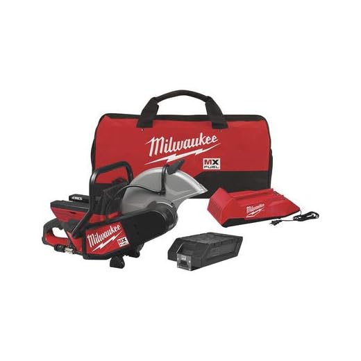 Milwaukee MX FUEL Lithium-Ion Cordless 14 in. Cut Off Saw Concrete Kit with (1) Battery and Charger