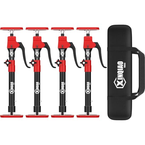 XINQIAO Third Hand Tool Support System, Premium Steel Support Rod with 154 LB Capacity for Cabinet Jack, Drywall Jack& Cargo Bars, 18.5 IN-29.5 IN Long, 4 PC