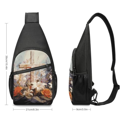 Bolso cruzado deportivo para pecho, viaje y senderismo miniatura 2