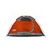 OSAGE RIVER Glades 4 Person Family Camping Tent with Rainfly, Orange/Titanium