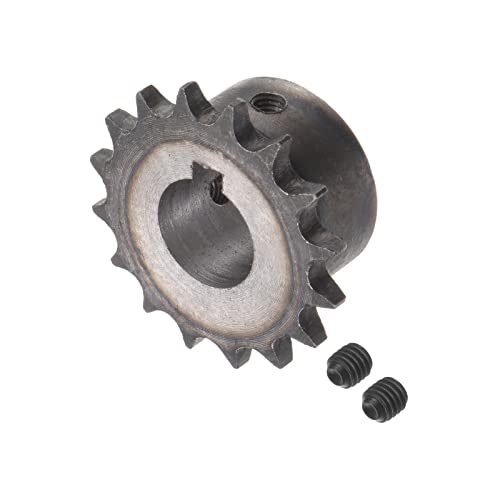 sourcing map 06B Rollenkettenrad 16T Teilung 3/8 20mm Bohrung A3 Kohlenstoffstahl