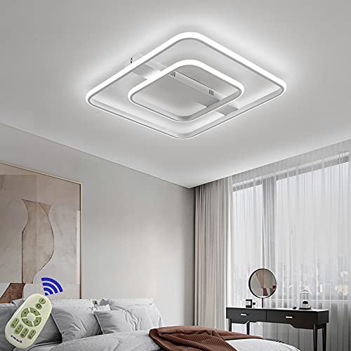 LED Lámpara de Techo 72W Moderna Cuadrada Plafon Techo Led Blanca Moderno Regulable 3000K - 6500K Para Cocina Sala de Estar Dormitorio Pasillo Habitacion Comedor etc Cover