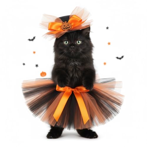 Disfraz Halloween para Perros con Falda y Sombrero miniatura 1