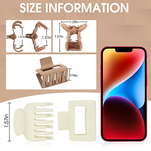 6Pcs Medium Claw Hair Clips For All Ages Women Girls,Strong Hold Hair Claw Non-Slip Hair Accessories Pefrect For All Hair Types #TOP1