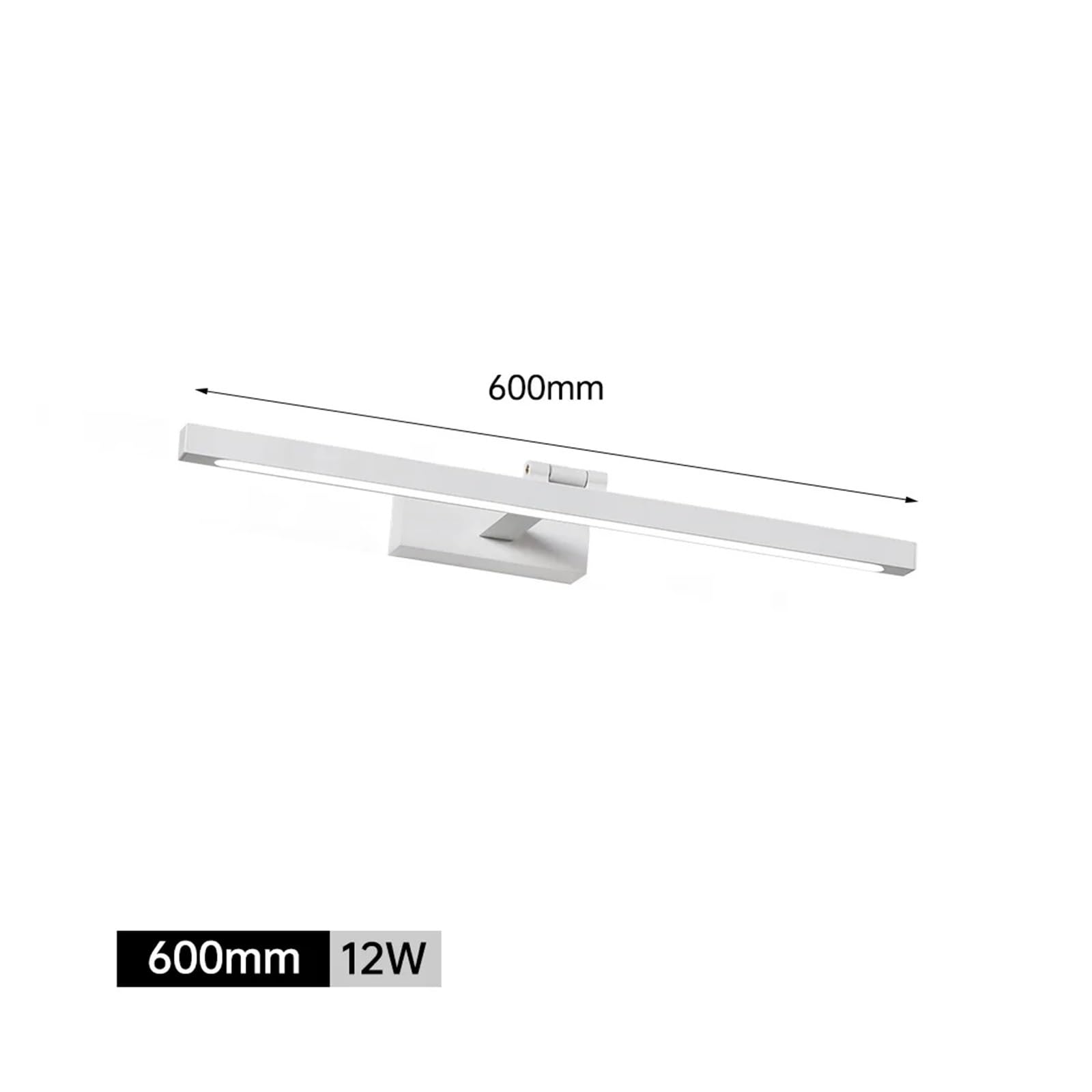 Bild Füllbeleuchtung LED Toilette Badezimmer Spiegel Lampen, Wand Lampe for Make-Up Schlafzimmer Wohnzimmer Garderobe Leuchte LED Vanity Lichter Vollständige Abdeckung(Warm 3000K,White 60CM)