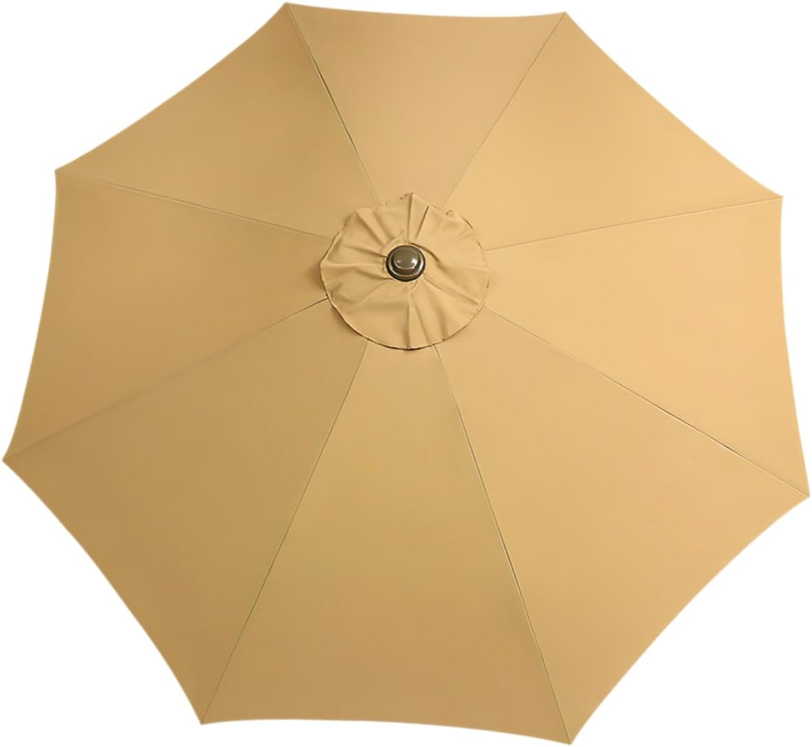 BESPORTBLE Patio Umbrella Replacement Canopy: Outdoor Sunshade Top Covers for Backyard Garden Pool Market Fit 8 Ribs Umbrellas Making Supplies