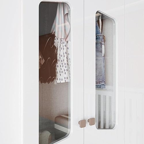 Guarda Roupa Infantil 4 Portas 2 Gavetas Retrô Theo Branco/Jequitibá HP