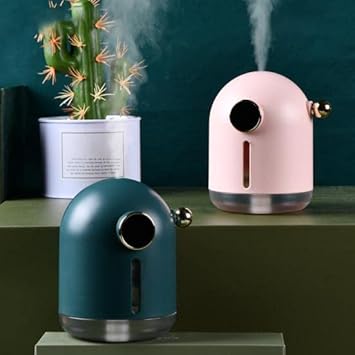 Rhyhorn Portable Humidifier Underwater Aroma Oil Diffuser USB Rechargeable Small Ultrasonic Air Purifier Submarine Humidifier USB with Night Light Mini Retro Home Office Humidifier