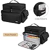 LEFORZ Large Sewing Supplies Organizer(13 x 8 x 9 in),Double-Layer Sewing Accessories Storage and Organizer Case Bag,Protable Travel Sewing Box Sewing Basket for Sewing Tools,Black(Bag Only)