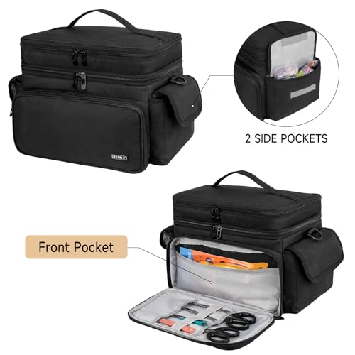 Caja de costura portátil que evita enredos de hilos y pérdida de accesorios LEFOR Z 5