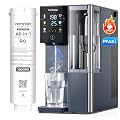 VonWater Reverse Osmosis Water Filter Countertop, 3S Instant Hot RO System with 2 Filters for Up to 4 Years of Life, 7-Stage Filtration, NSF/ANSI 372,42,58, 3:1 Pure to Drain Ratio - CT910H Bundle
