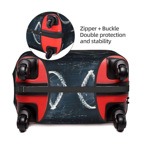 I Love You Words with Hearts Print Unique Travel Luggage Cover Washable Anti Scratch Suitcase Protector for Vacation4