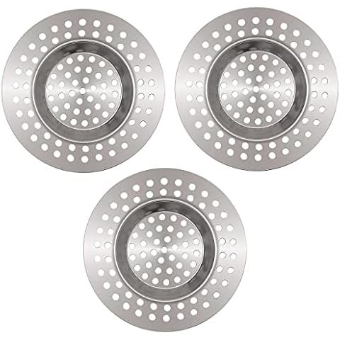 3 Stück Abflusssieb Dusche, Sieb Spülbeckensieb Abfluss Filter Sieb Edelstahl Universal Rostfrei Stöpsel Waschbecken Stöpsel Waschbecken, Haarsieb Dusche, Abflusssieb Küche Cover
