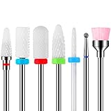 Punte Fresa Unghie Ceramica: il nostro kit di punte per trapano per unghie in ceramica per levigare i calli, rimuovere le cuticole in eccesso e limare, modellare e lucidare le unghie e così via.