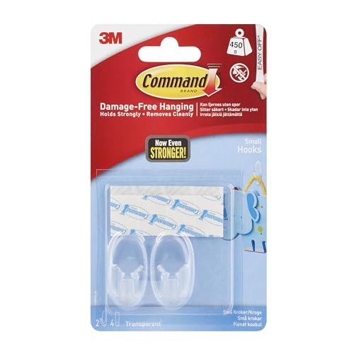 Petits crochets transparents Command pour fixer vos décorations murales sans abîmer - 2