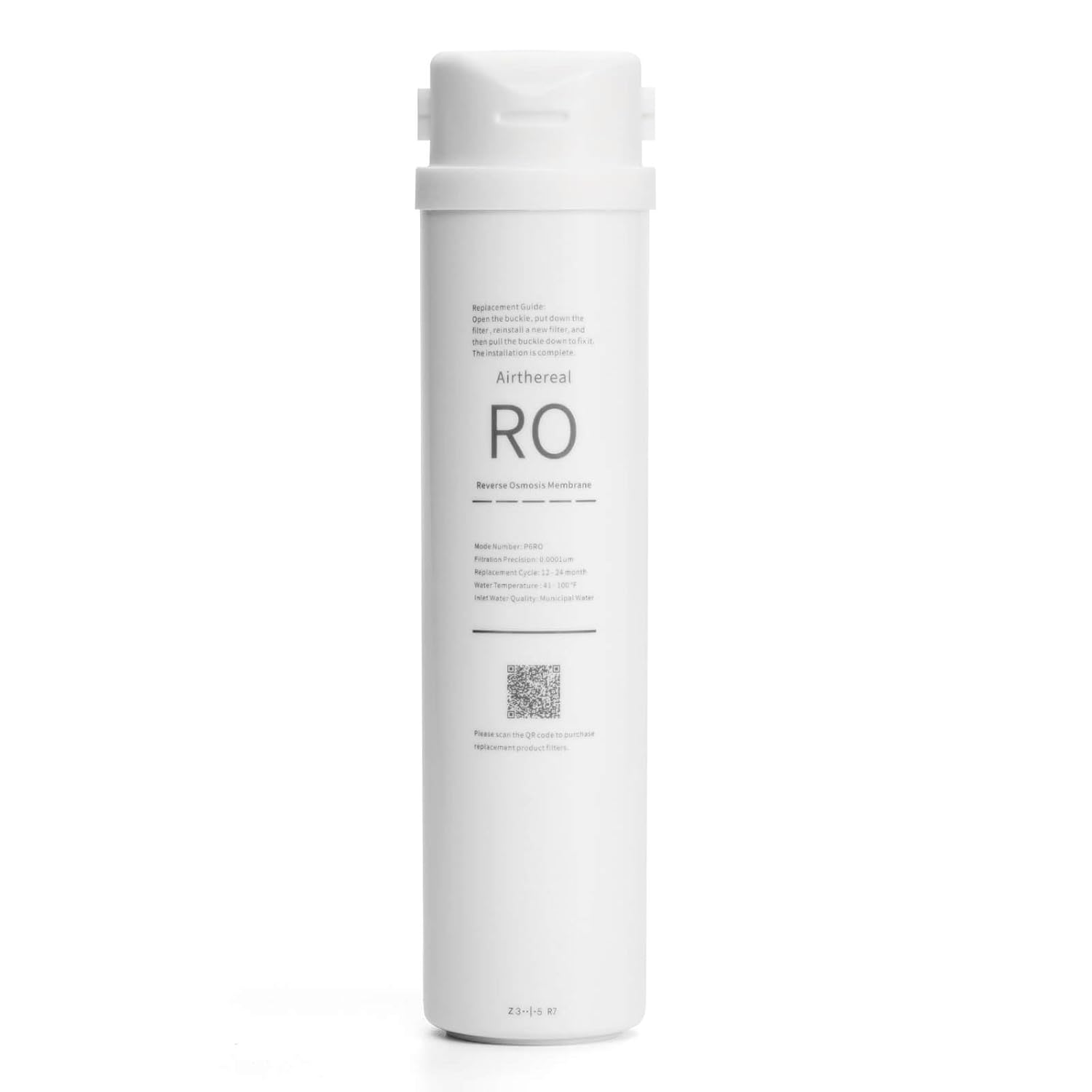 Airthereal RO Replacement Filter for Pristine Pro6H Countertop Water Filter System - RO Membrane Sourced from DOW, 2nd Stage - Reduces Heavy Metals such as Lead, Mercury, Cadmium, Arsenic, 1-Pack