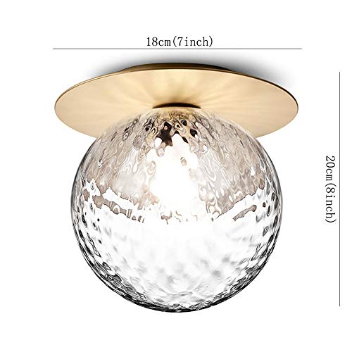 Moderno Vetro Trasparente Plafoniera