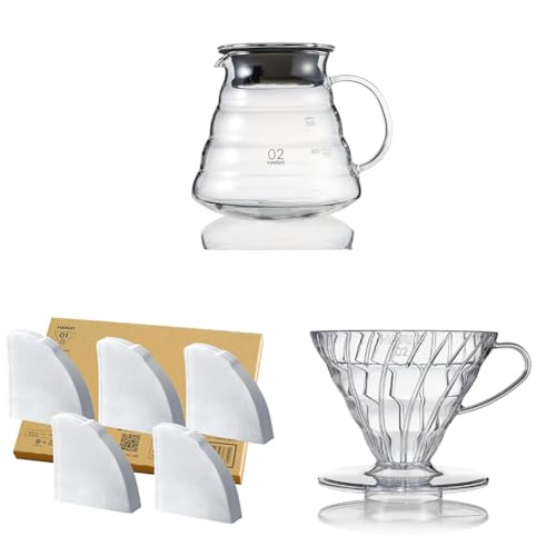 yZbgzHARIO(nI) V60OXT[o[600NA 600ml 2-5tp dqW XGSR-60-TB + yAmazon.co.jp z V60 R[q[tB^[ 1~2tp 200 40×5Zbg { y[