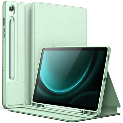 JETech Case for Samsung Galaxy Tab S10 Lite / S10 FE / S9 FE 10.9-Inch with S Pen Holder, Slim Folio Stand Protective Tablet Cover, Multi-Angle Viewing (Mint) by JETech - Used condition - CA$15.33