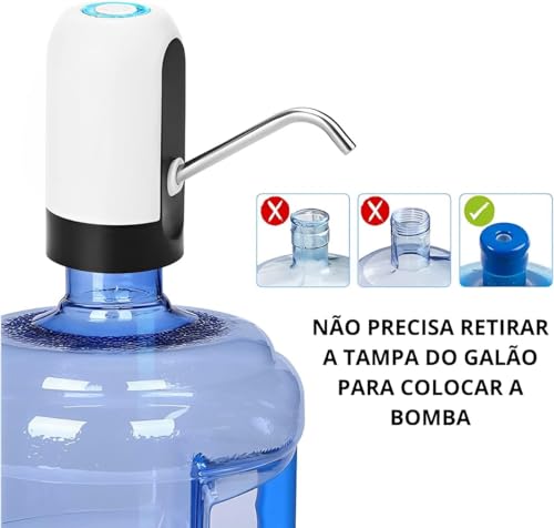 Bomba Elétrica Filtro para Galão de Água