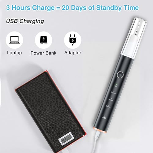 Zahnsteinentferner Zahnreinigung IPX7 Asserdicht mit 4 Modi und 4 Düsen Tragbare Elektrische Munddusche von Speiseresten und Reinigen Zahnbürste der Zähne USB-C Wiederaufladbar