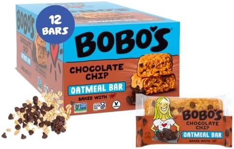 Bobo's Soft Baked Oatmeal Bars Oatmeal Bars, Chocolate Chip, 3oz (12 ct)