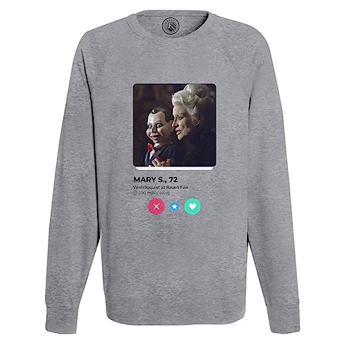 Sweat Shirt Homme Mary Shaw Horror Movie imprimé ventriloque pour look streetwear