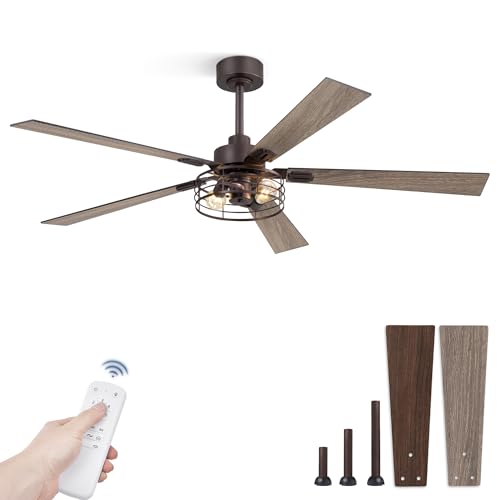 Image of Fanbulous 60 Inch Farmhouse Rustic Ceiling Fan with Light & Remote