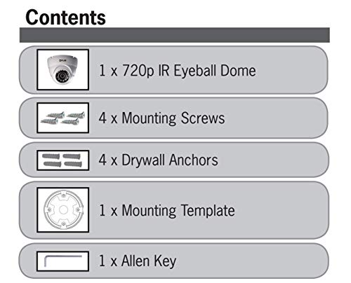Digimerge Flir Me313 Outdoor Security Dome Camera, 1Mp Hd Fixed Mpx, 3.6Mm, 90Ft Night Vision, Works With Lorex, Flir Mpx Dvr, White, 4 Pack (Camera Only) #TOP2