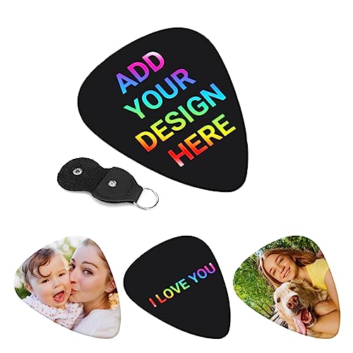 100 Pack Custom Guitar Picks With Text/Name Unique Birthday Gifts