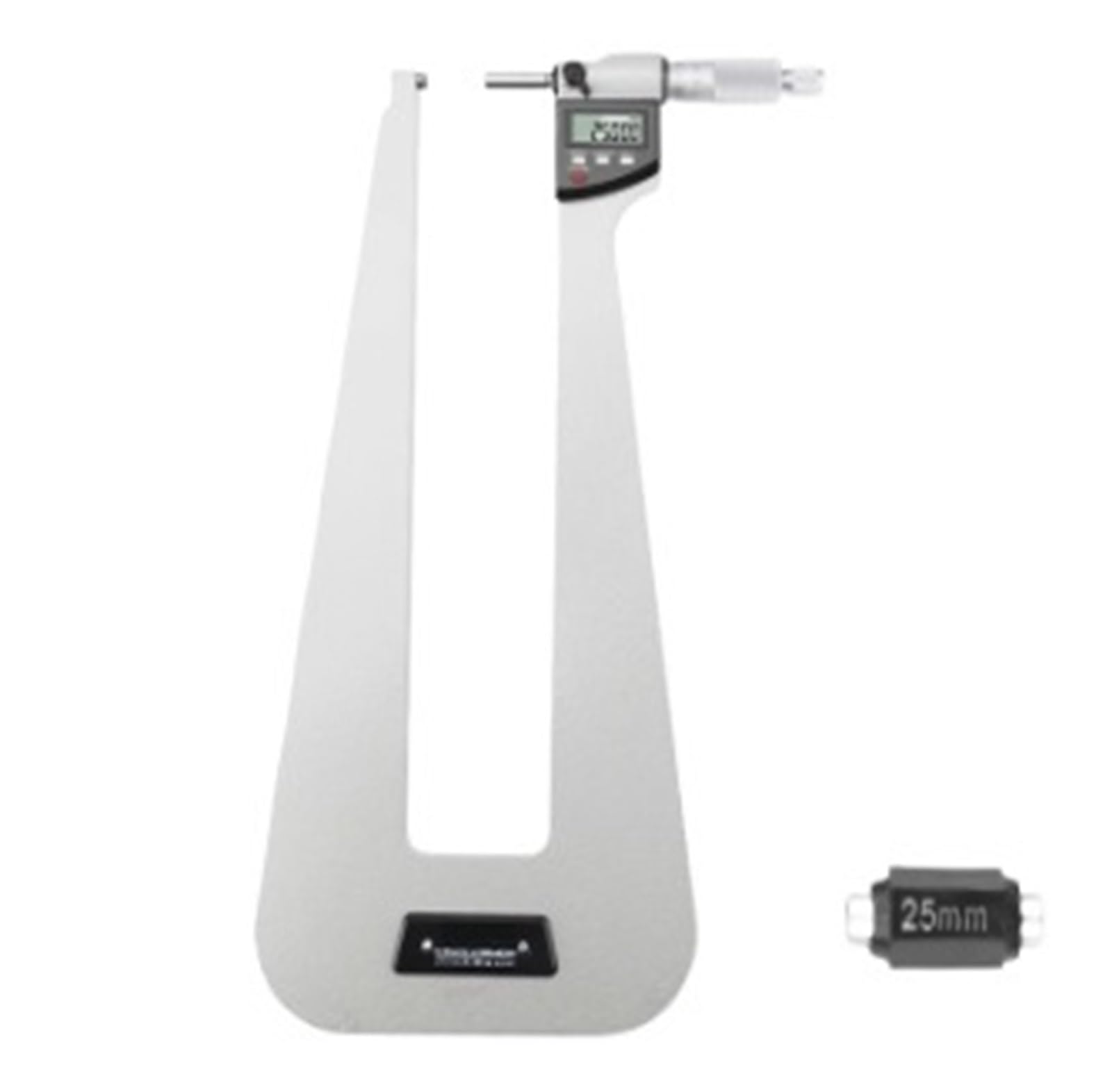 Digital Display Deep Bow Frame Micrometer 211-280 25-50 * 300mm Measuring Plate Thickness Deep Span Micrometer
