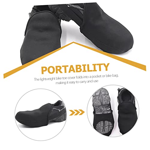 Kisangel 3 pares - Cubrezapatos medios a prueba de viento de neopreno para ciclismo, para clima frío, fáciles de usar miniatura 4