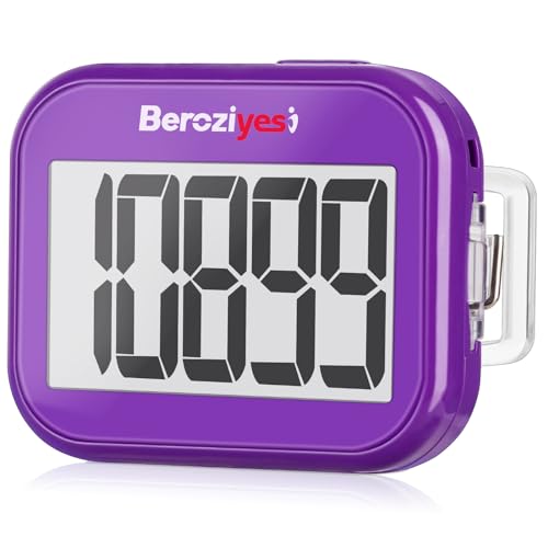 3D Pedometer for Walking, Simple Step Counter for Walking with Removable Clip and Lanyard, Accurate Pedometers for Steps, Step Tracker with Large Display for Men Women and Kids