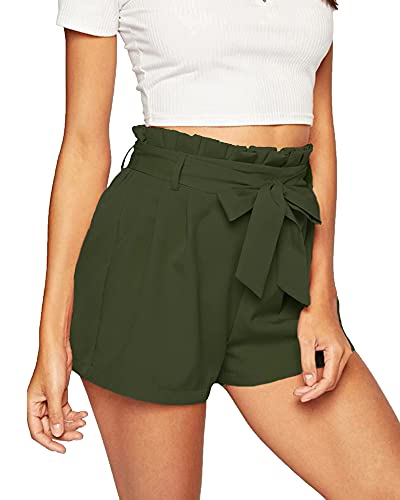 Image of ADDYVERO Solid Women Pink High Waist Shorts